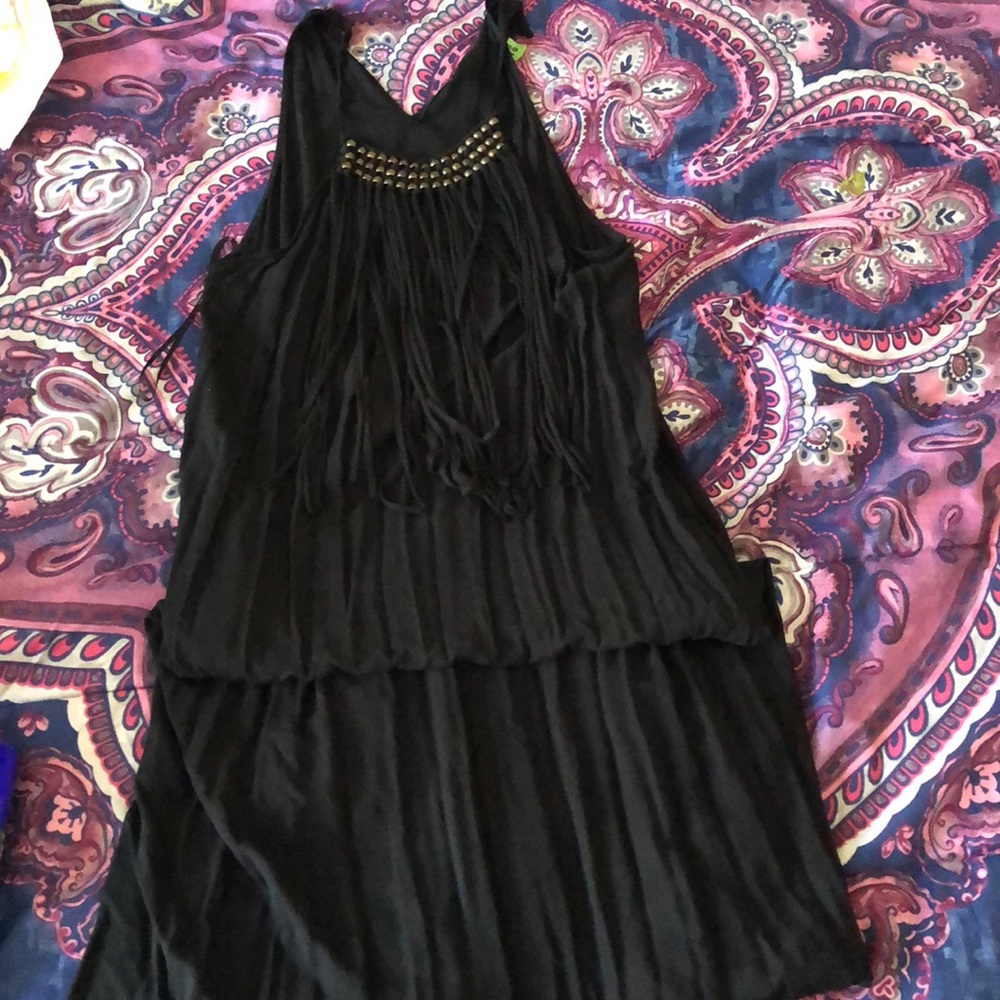 Black maxi dress